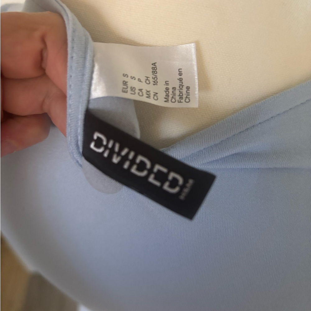 Divided Sky Blue Ruffle Tank Top - Picture 4 of 4